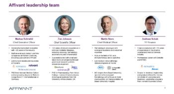 Swiss Startup - Affivant Sciences Team Image