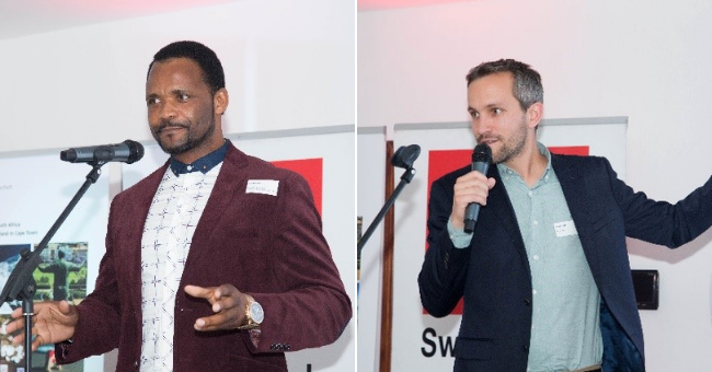 Participants pitching